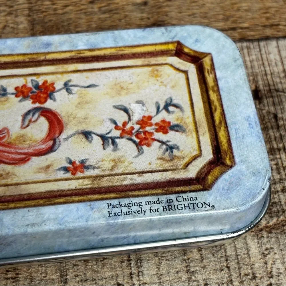 Brighton Jewelry Metal Tim Watch Box Only Classic Floral Style 9.5” x 3”